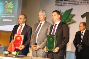 Photo signature de la convention de partenariat avec la SOREC SIAM 2023